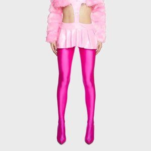 7.5 Azalea Wang Fuchsia Thigh High Pant Boot Stiletto Hot Pink Plus Size TayTay